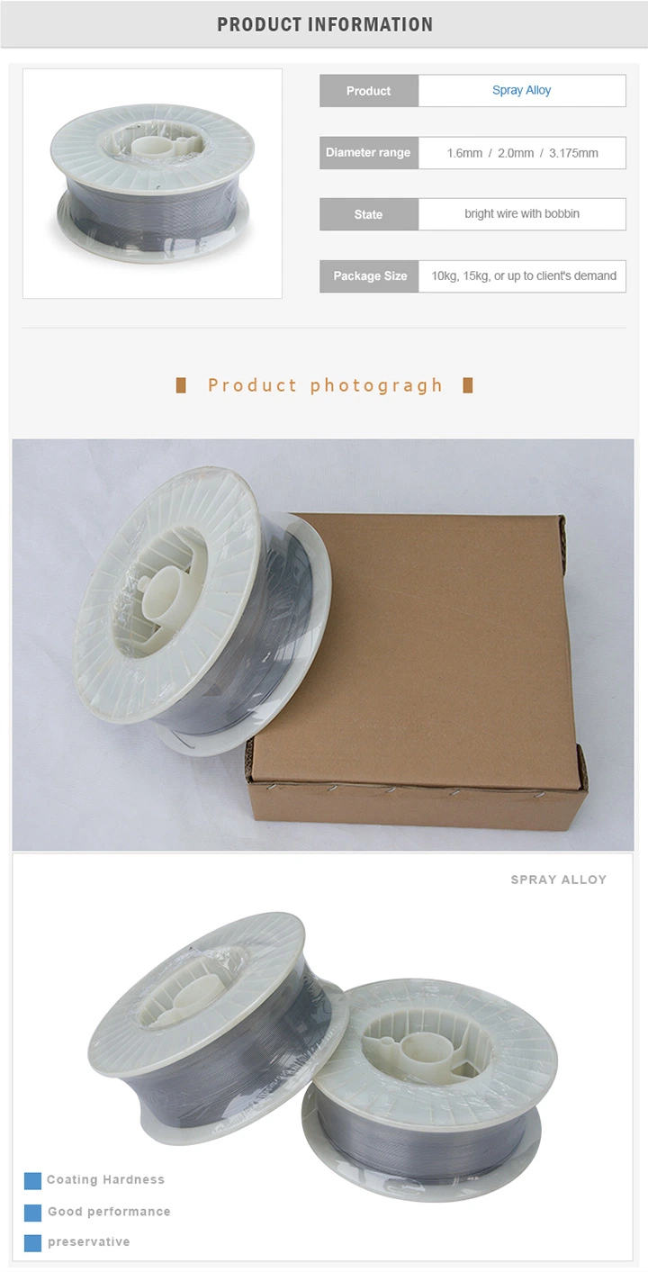 El cable de rociado de arco 60T/60E / 2Cr13 TAFA 13% de acero cromo 0