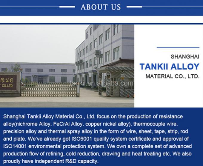 CuNi2/CuNi6/CuNi8/CuNi10/CuNi14/CuNi19/CuNi23/CuNi34/CuNi40/CuNi44/CuNi45 Aleación eléctrica de cobre y níquel 15