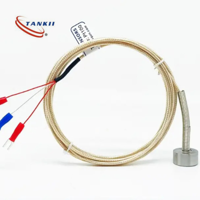 Tipo K/del termopar del imán T JAPONÉS-INGLÉS/Pt100 con el cable forrado SS de 3M