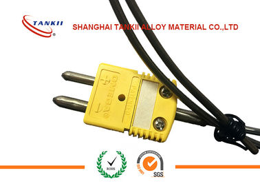 K mecanografía a termopar los conectores pin sólidos estándar con color amarillo o color verde