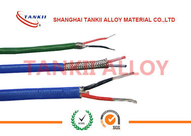 El Teflon aisló el tipo de cable azul/rojo de termopar JX KX EX con el conductor desnudo extrafino del alambre